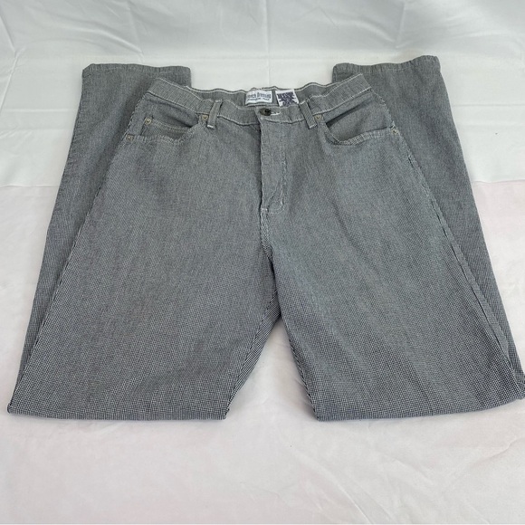 French Dressing Jeanswear Paris Black White Houndstooth Pants Women’s - Picture 2 of 9